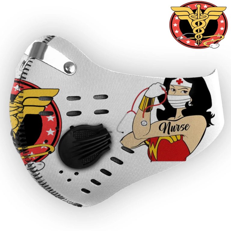 Strong Wonder Woman Nurse Face Mask