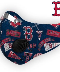 Boston Red Sox Baseball N95 Filter Sheet Face Mask