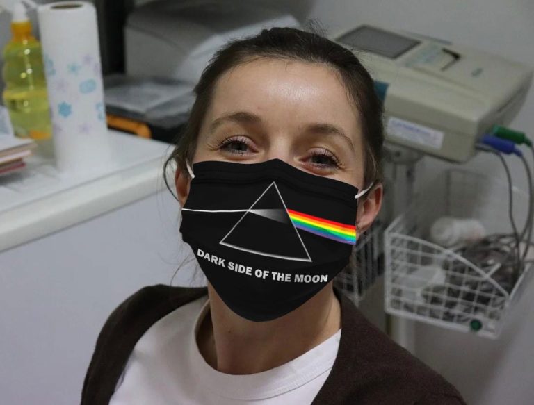 Pink Floyd Dark Side Of The Moon Face Mask RobinPlaceFabrics