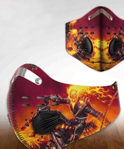 Biker Flames Skull 3D Sport Face Mask