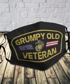 Grumpy Old Veteran Face Mask