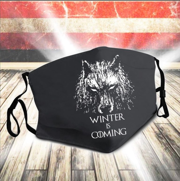 Wolf Winter is Coming Face Mask
