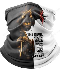 Lion King Jesus The Devil Saw Me With My Head Down Neck Gaiters Lion King Jesus The Devil Saw Me With My Head Down Neck Gaiters