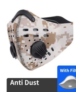 US Navy Type 2 Camo Pattern N95 Filter Face Mask