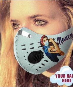 Personalized Name Strong Nurse N95 Filter Face Mask