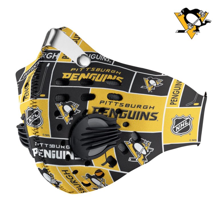 Pittsburgh Penguins Ice Hockey N95 Filter Face Mask