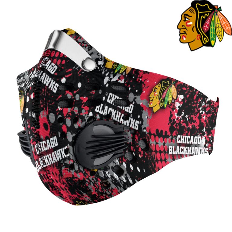 Chicago Blackhawks Ice Hockey N95 Filter Face Mask