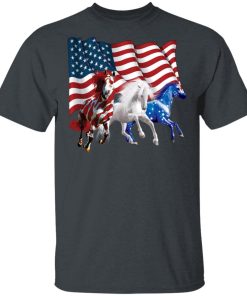 Horse American Flag
