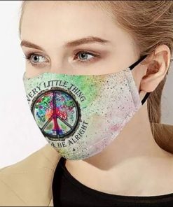 Hippie Everything Gonna Be Alright PM2.5 Filter Face Mask