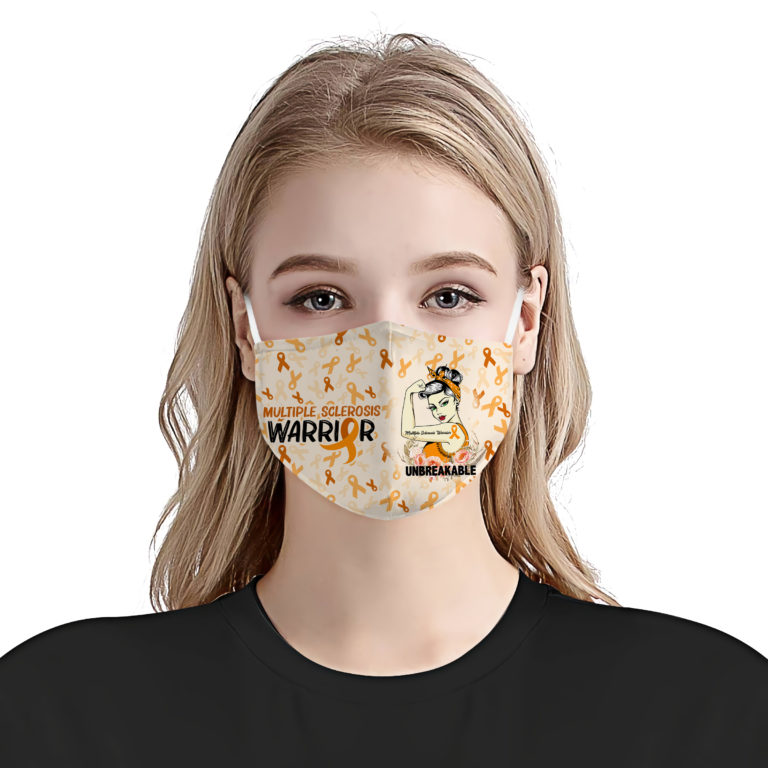 Multiple Sclerosis Awareness Warrior Face Mask