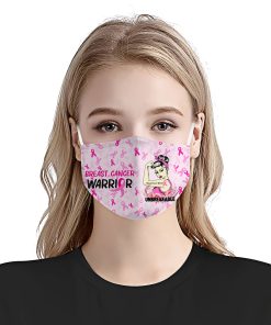 Breast Cancer Awareness Warrior Unbreakable Face Mask