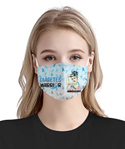 Diabetes Awareness Warrior Unbreakable Face Mask