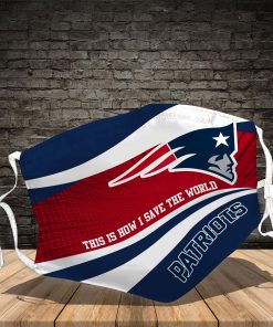 New England Patriots This Is How I Save The World Face Mask New England Patriots This Is How I Save The World Face Mask
