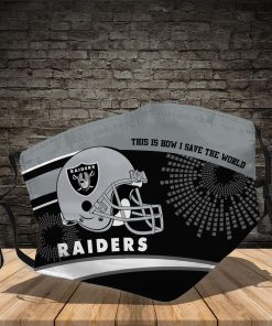 Las Vegas Raiders This Is How I Save The World Face Mask