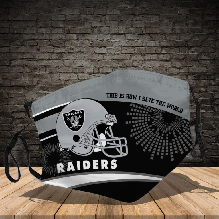 Las Vegas Raiders This Is How I Save The World Face Mask
