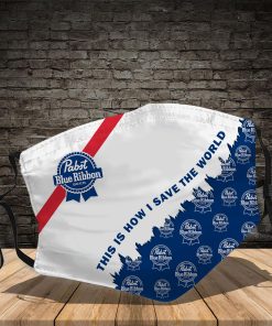 Pabst Blue Ribbon This Is How I Save The World Face Mask
