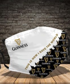 Guinness Beer This Is How I Save The World Face Mask