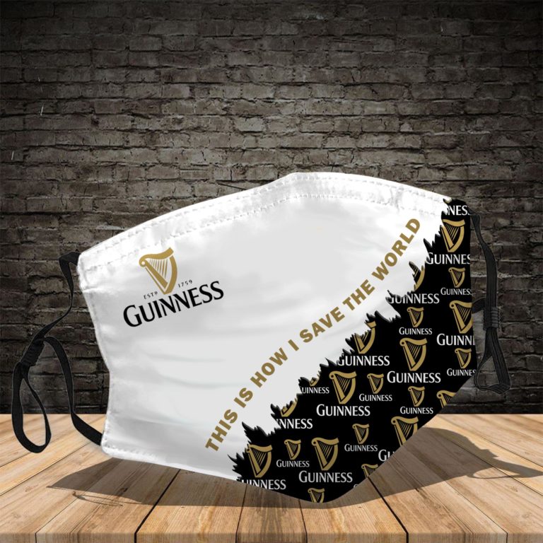 Guinness Beer This Is How I Save The World Face Mask
