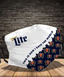 Miller Lite This Is How I Save The World Face Mask