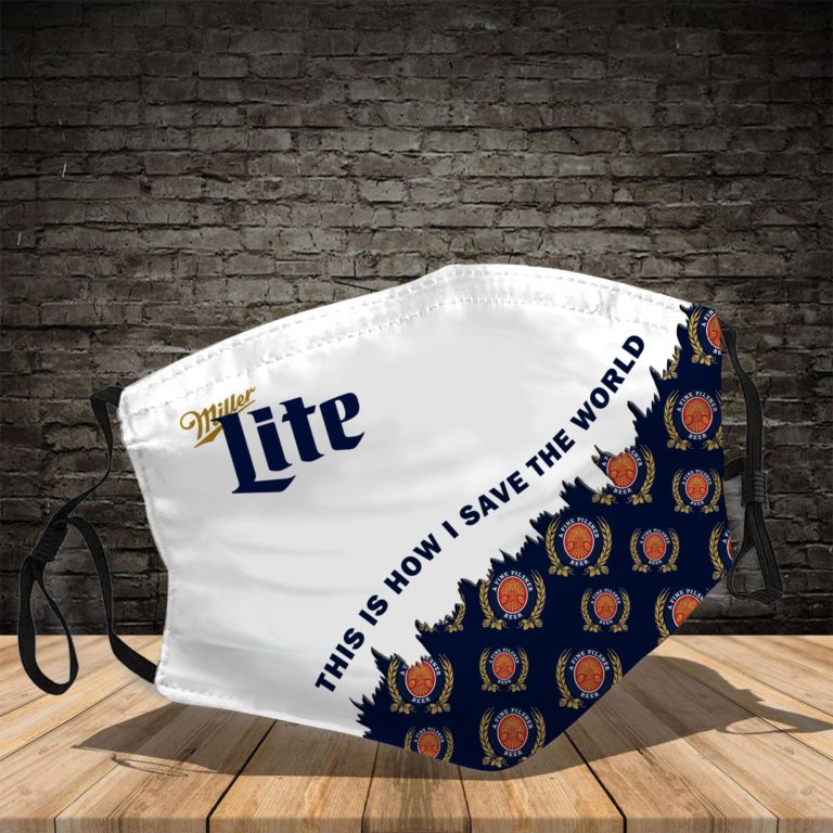 Miller Lite This Is How I Save The World Face Mask