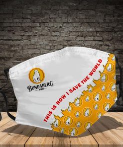 Rum Bundaberg This Is How I Save The World Face Mask