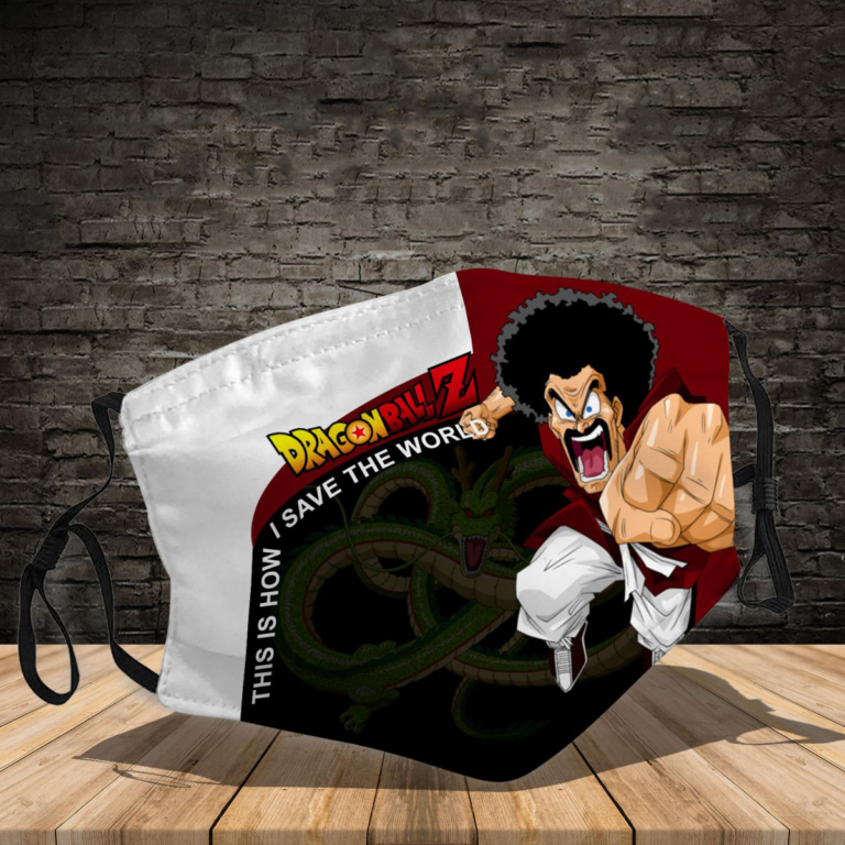 Dragon Ball Mr Satan This Is How I Save The World Face Mask