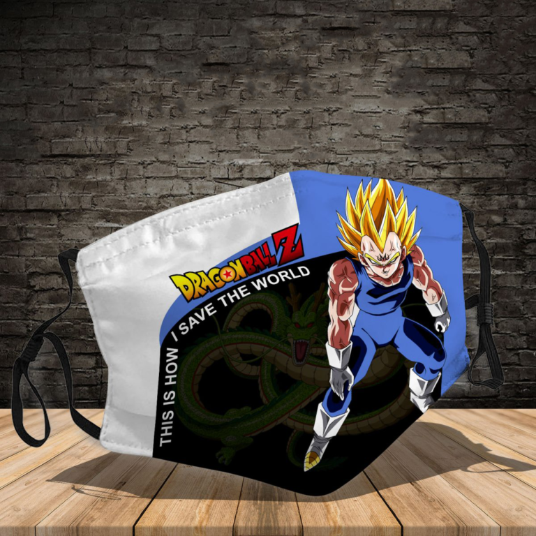Dragon Ball Vegeta This Is How I Save The World Face Mask
