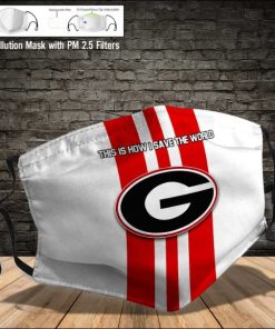 Georgia Bulldogs This Is How I Save The World Face Mask