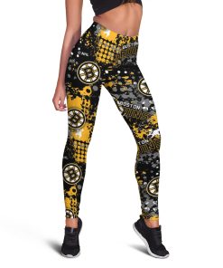 Boston Bruins Ice Hockey All Over Print Legging