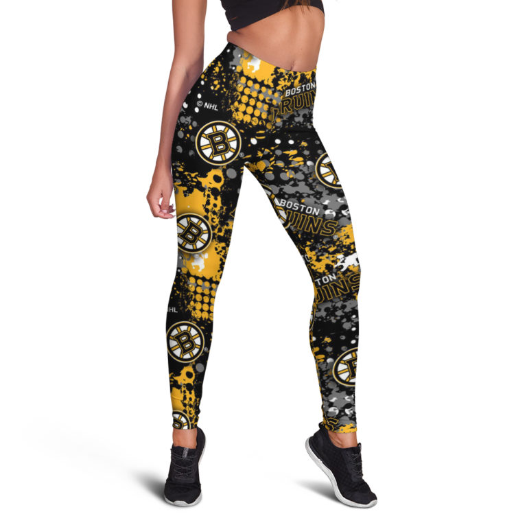 Boston Bruins Ice Hockey All Over Print Legging