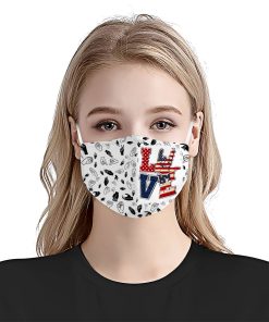 Deaf Awareness Love Face Mask