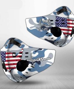 Faith Over Fear US Camouflage N95 Filter Face Mask