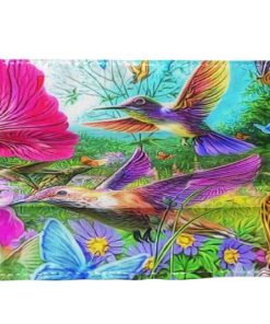 Hummingbird Colorful Face Mask