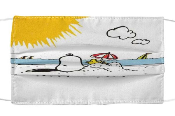 Snoopy And Woodstock Face Mask