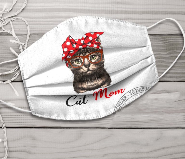 Cat Mom Face Mask