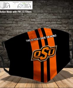 Oklahoma State Cowboys This Is How I Save The World PM2.5 Filter Face Mask