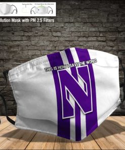 Northwestern Wildcats This Is How I Save The World PM2.5 Filter Face Mask Northwestern Wildcats This Is How I Save The World PM2.5 Filter Face Mask