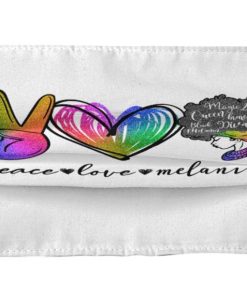 Peace Love Melanin Face Mask