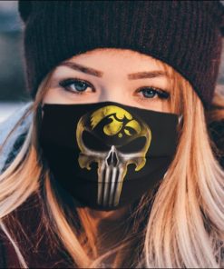 Iowa Hawkeyes The Punisher Skull Face Mask