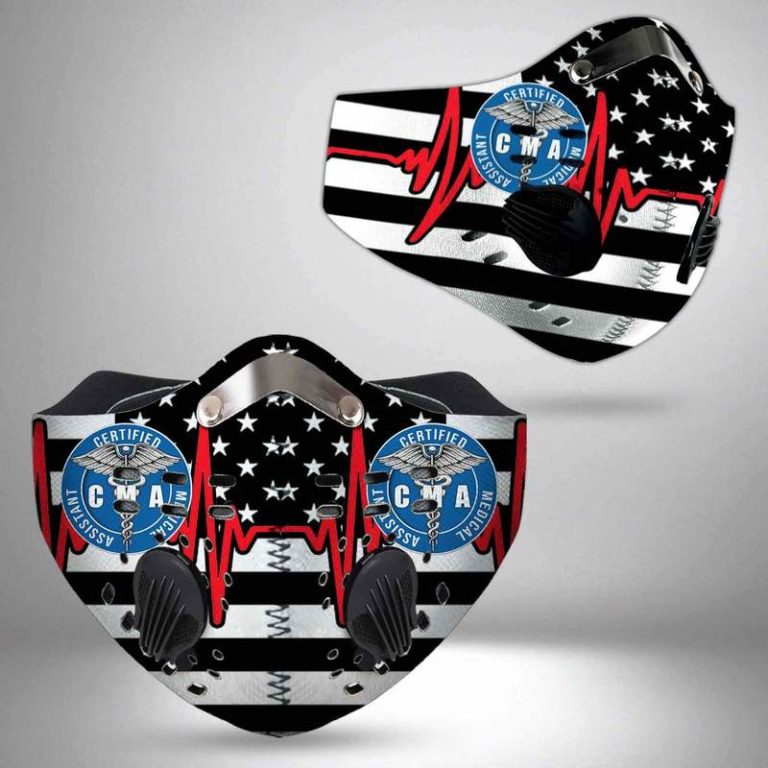 American Flag Certified Medical Assistant N95 Filter Face Mask