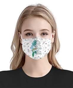 And To The Ocean I Go To Lose My Mind And Find My Soul Face Mask