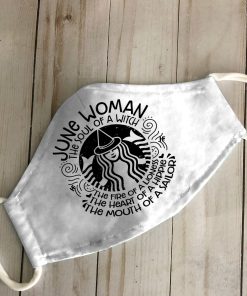 June Woman The Soul Of A Witch The Fire Of A Lioness Face Mask