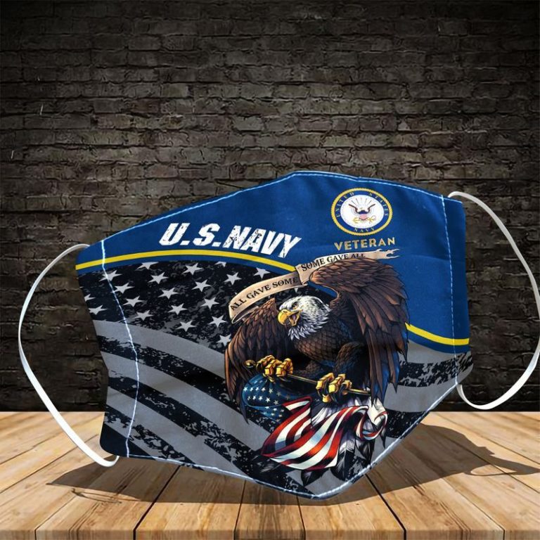 US Navy Veteran All Gave Some Some Gave All Face Mask