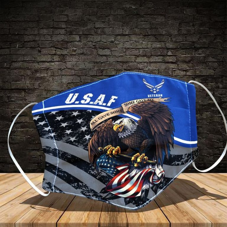 US Air Force Veteran All Gave Some Some Gave All Face Mask