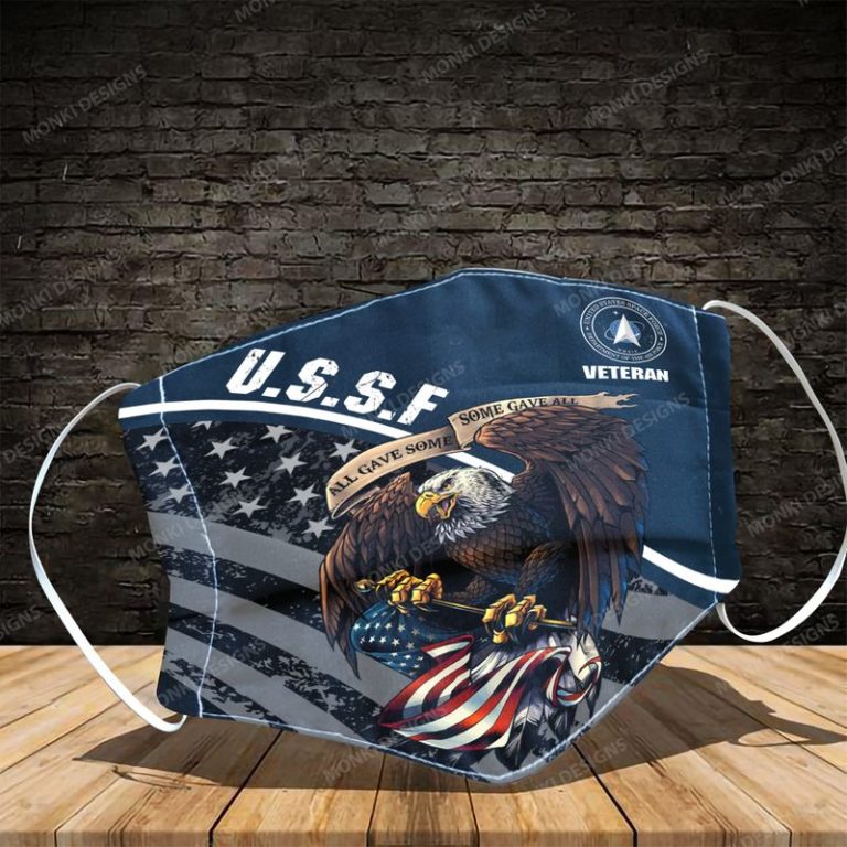 US Space Force Veteran All Gave Some Some Gave All Face Mask