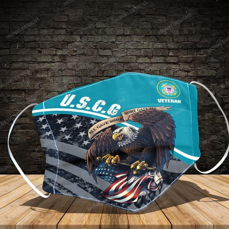 Us Coast Guard Veteran All Gave Some Some Gave All Face Mask