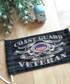 US Coast Guard Veteran Face Mask US Coast Guard Veteran Face Mask