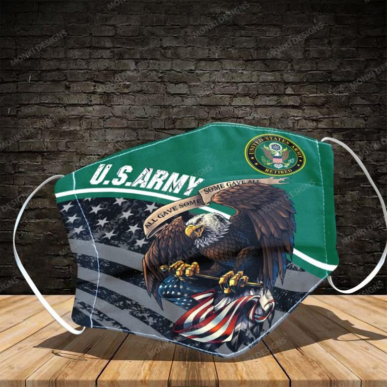 Us Army Retired All Gave Some Some Gave All Face Mask