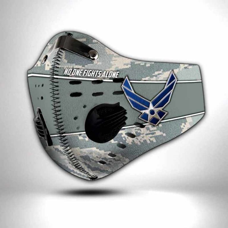 US Air Force No One Fights Alone N95 Filter Face Mask