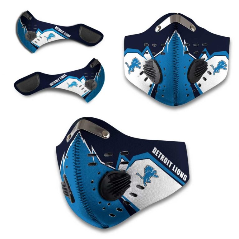 Detroit Lions Football N95 Filter Face Mask